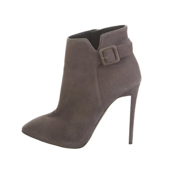 Giuseppe Zanotti Suede Ankle  Boots Grey Sz 37.5EU - Picture 1 of 7